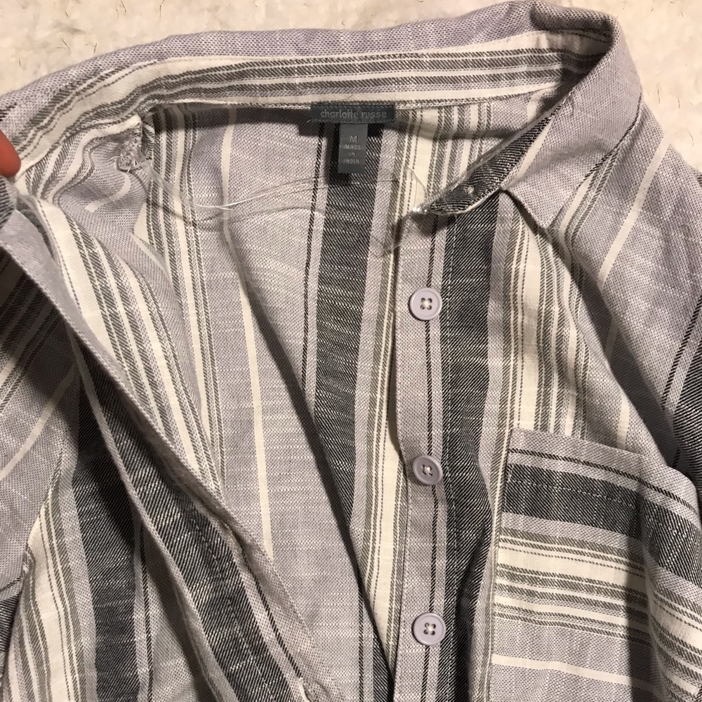 Button up crop top